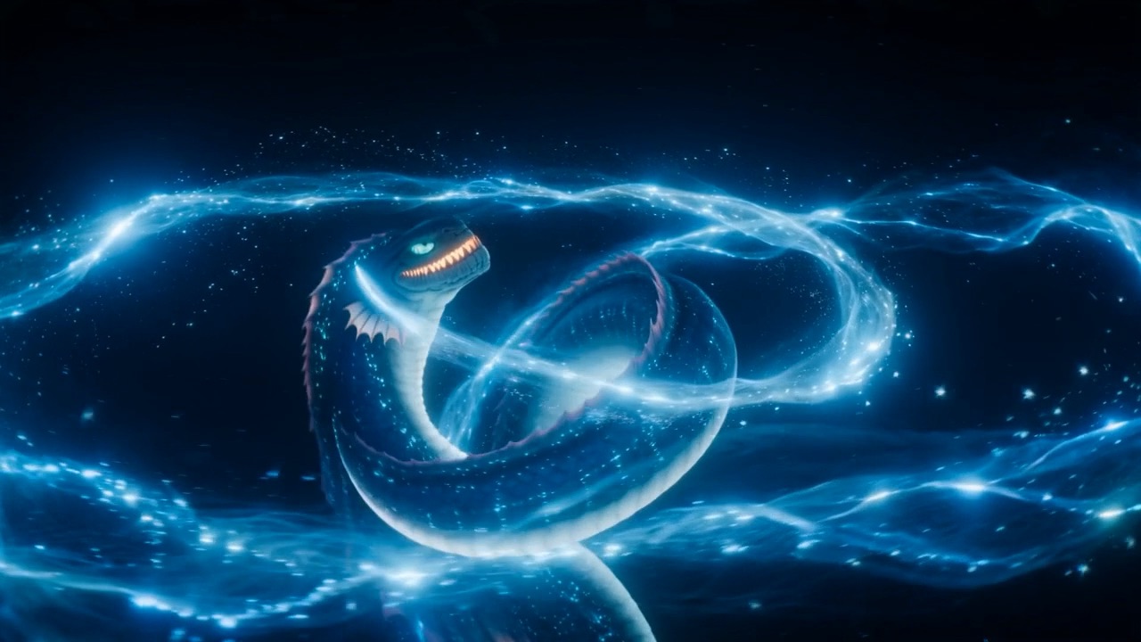 A constellation coiling across the sky