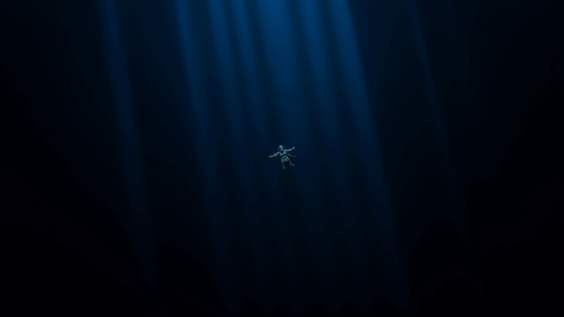 A speck in the last of the light