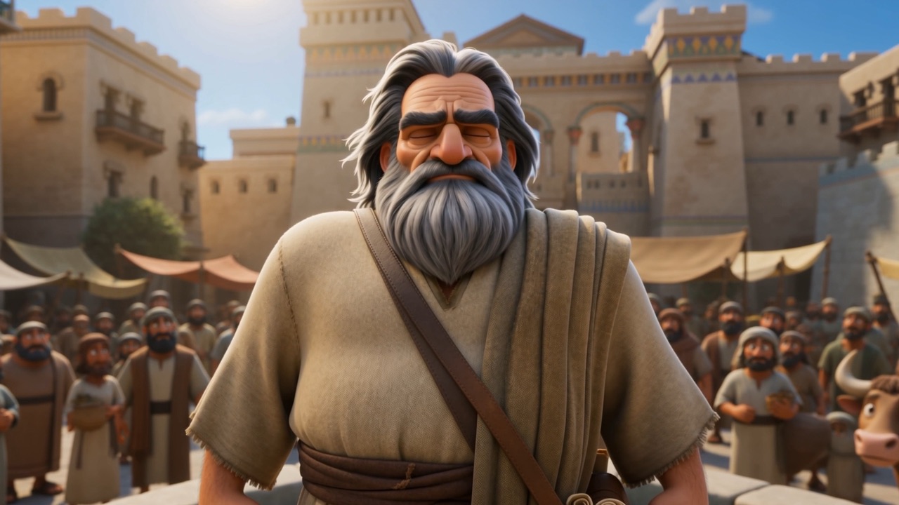 He shuts his eyes