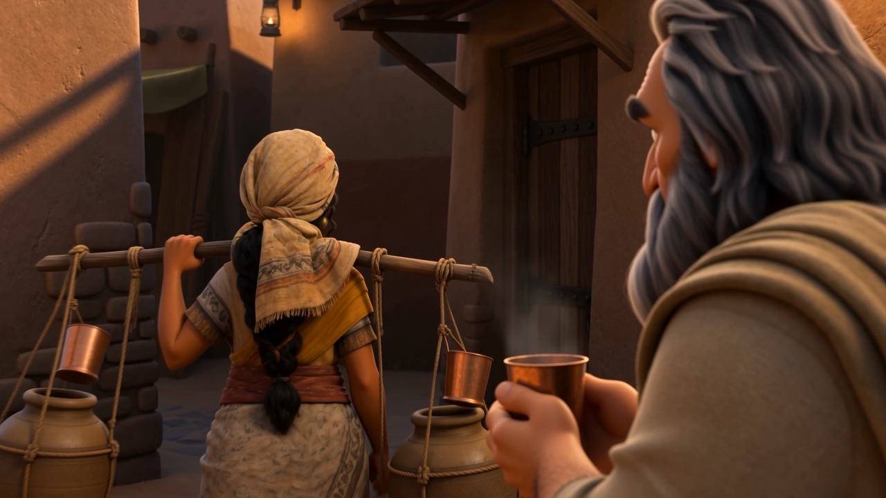 Brings the man who condemned her a hot drink