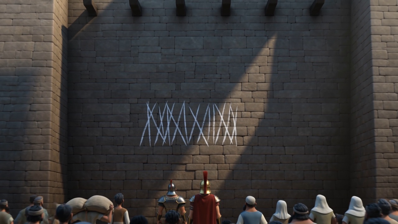 Somebody scratches the days onto the wall