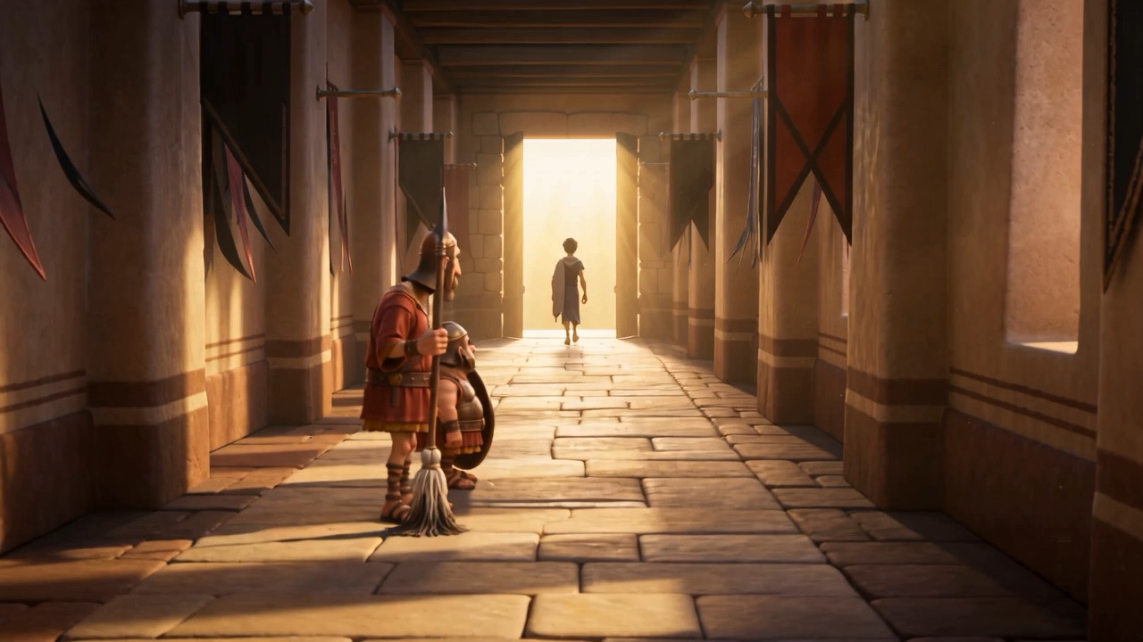 Down the long corridor toward the light