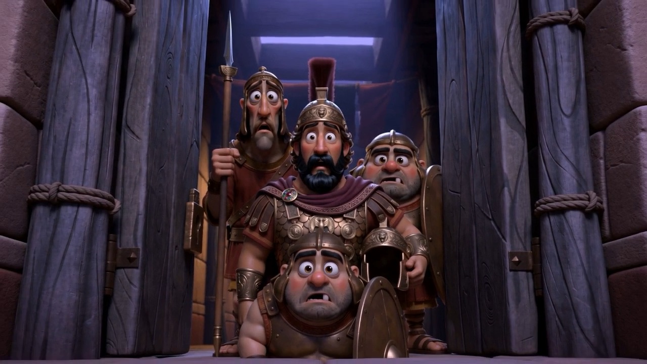 Three faces, and no words at all