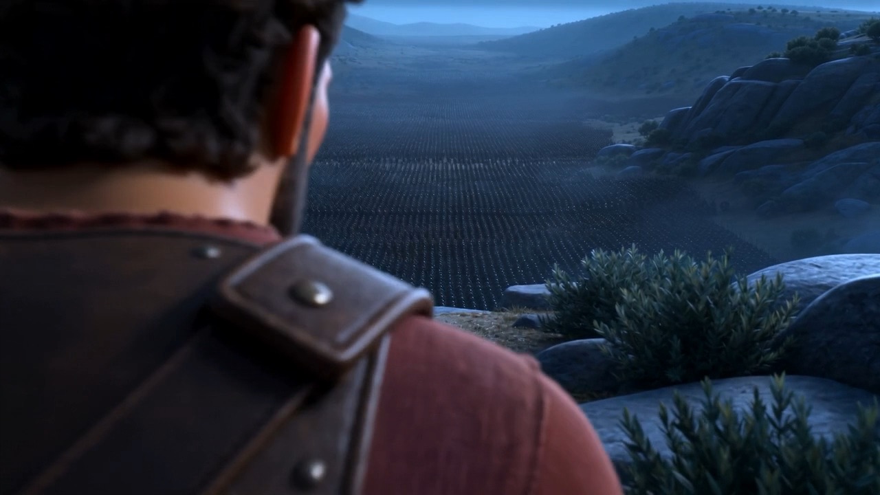 The valley floor, black from edge to edge