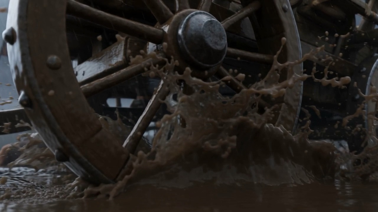 Mud closing over the spokes