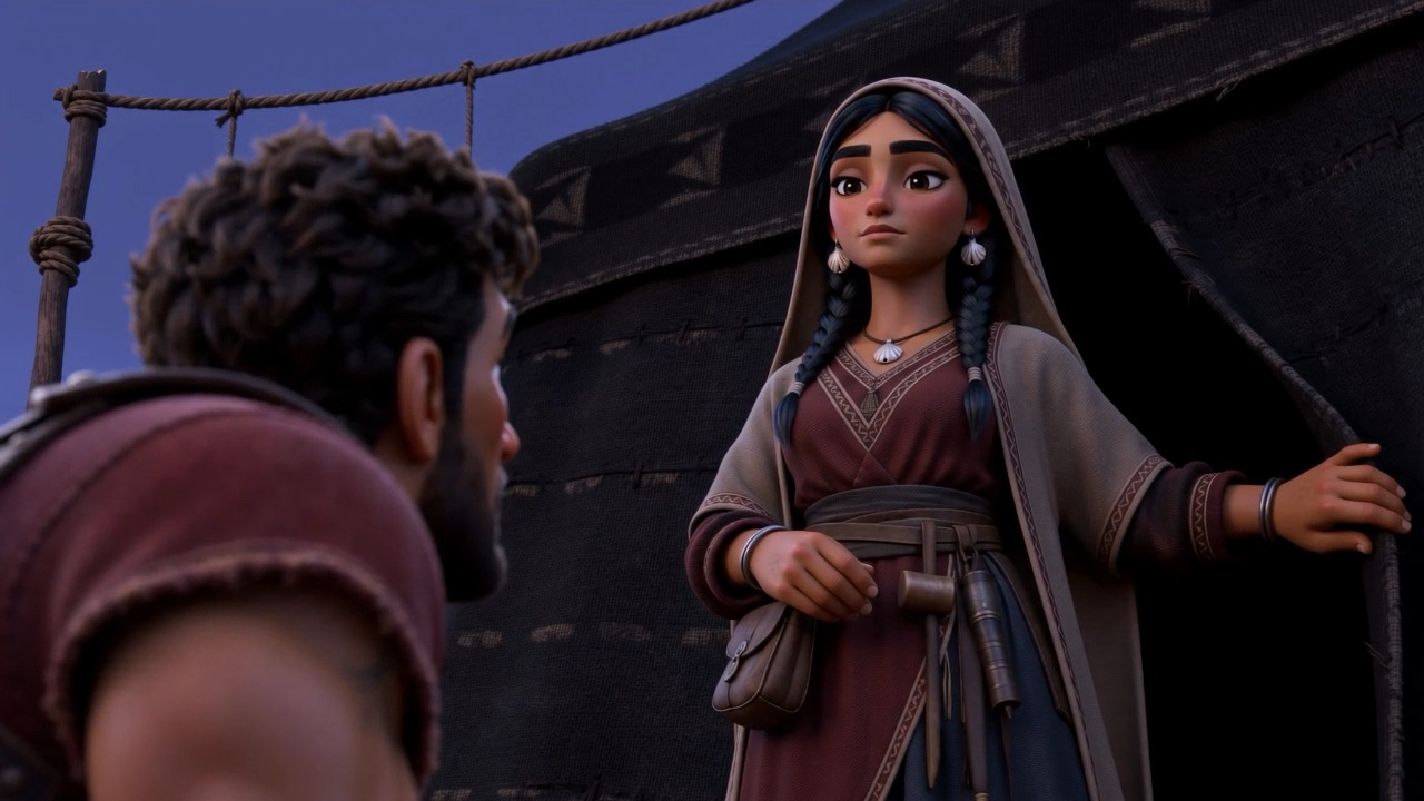She says something short