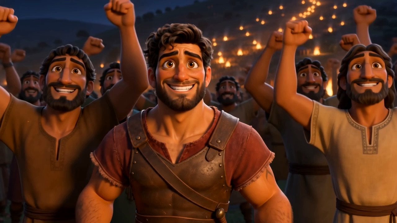 Barak in the crowd, cheering with everyone else