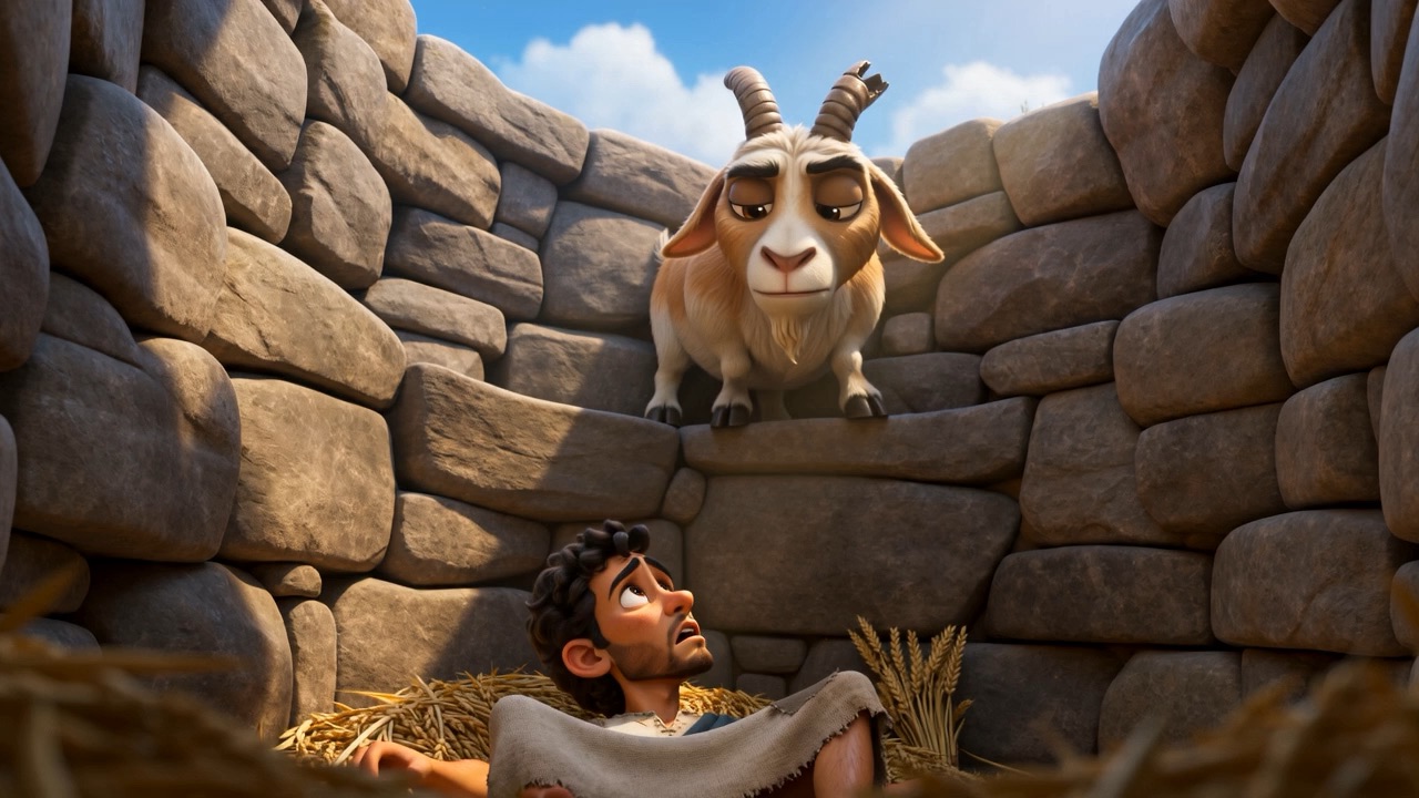 The goat again, unimpressed
