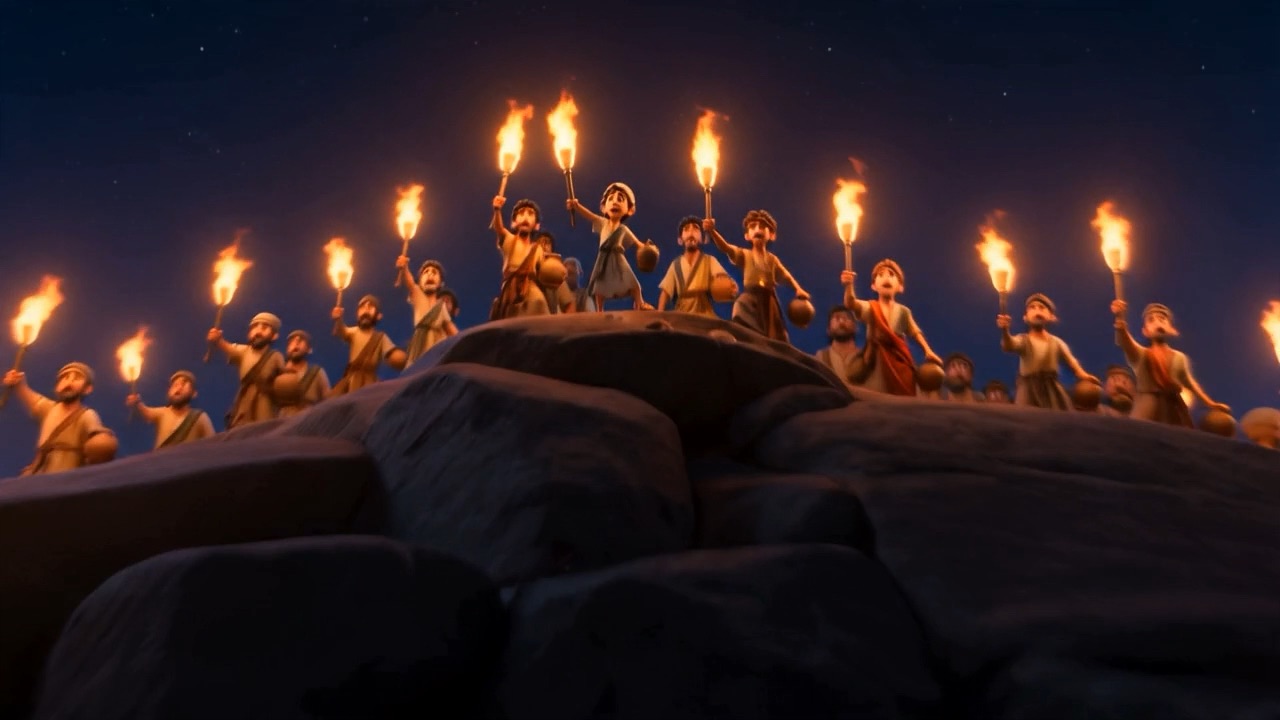 The first torches uncovered on the skyline