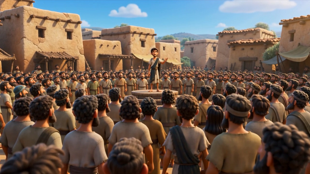 He stands up above them