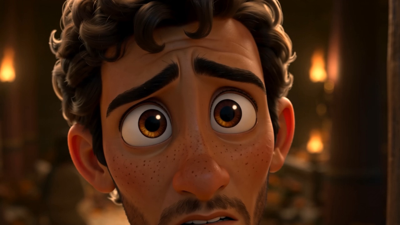 Gideon watching from the doorway