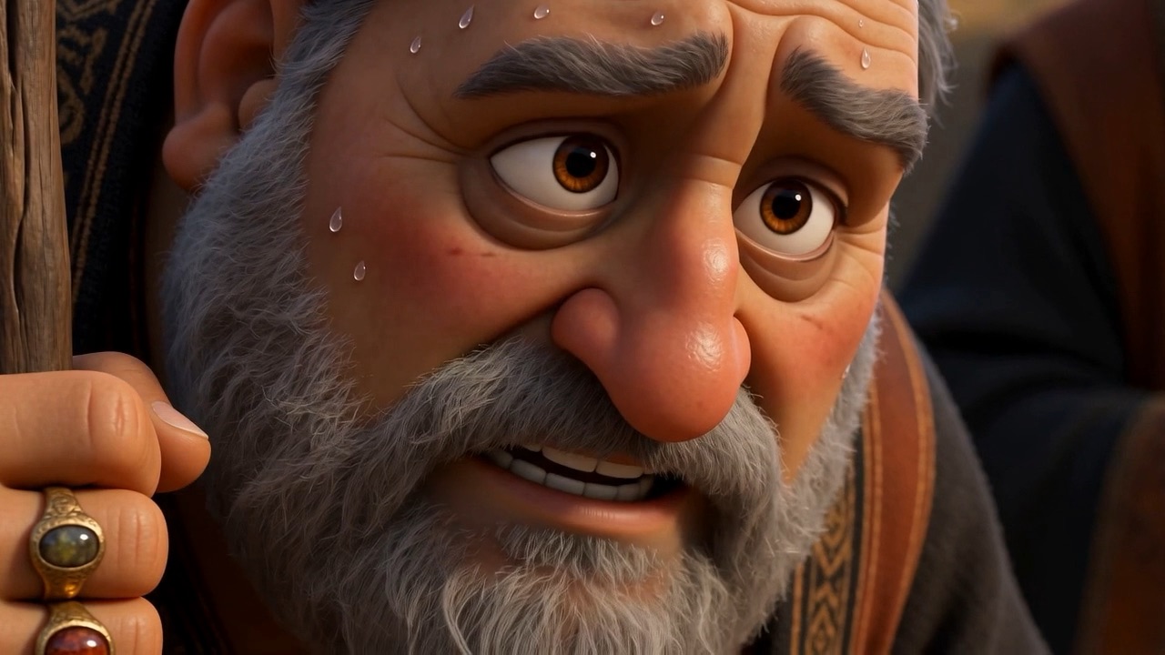 One of the elders sweating