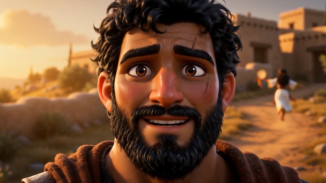 His face changes