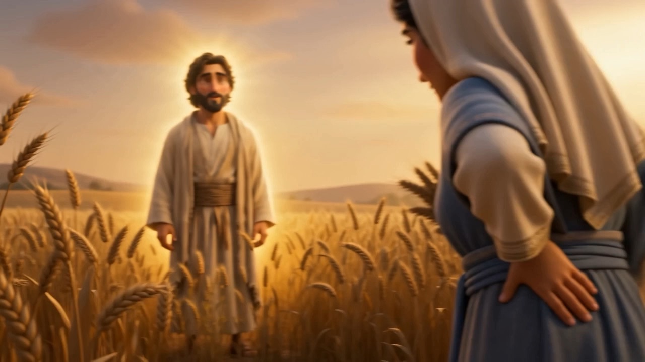 A man is standing in the field where nobody was