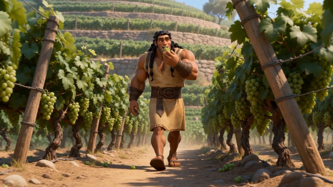 He walks the rows alone, ahead of his parents