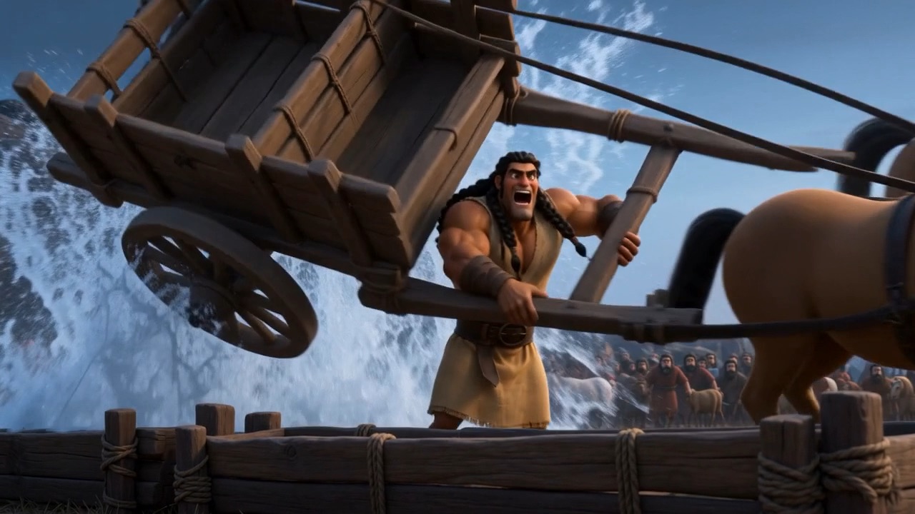 Philistine soldiers come for the family who caused it