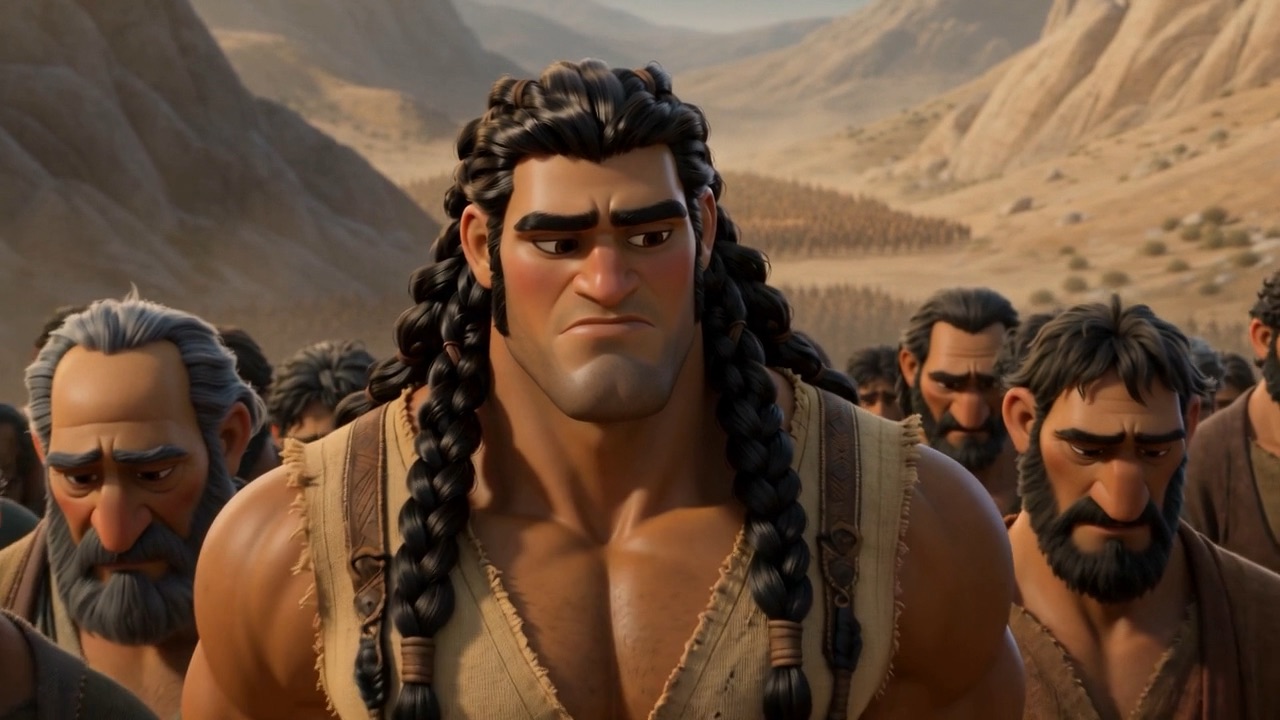 They lead him down out of the rock