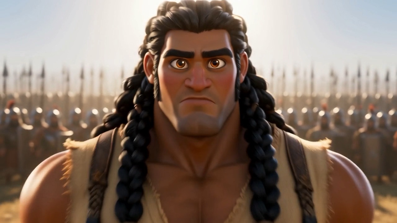 The ropes are gone; a hedge of spears faces him