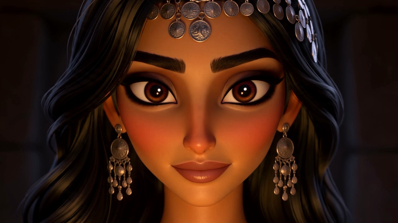 Her face as she looks at the money