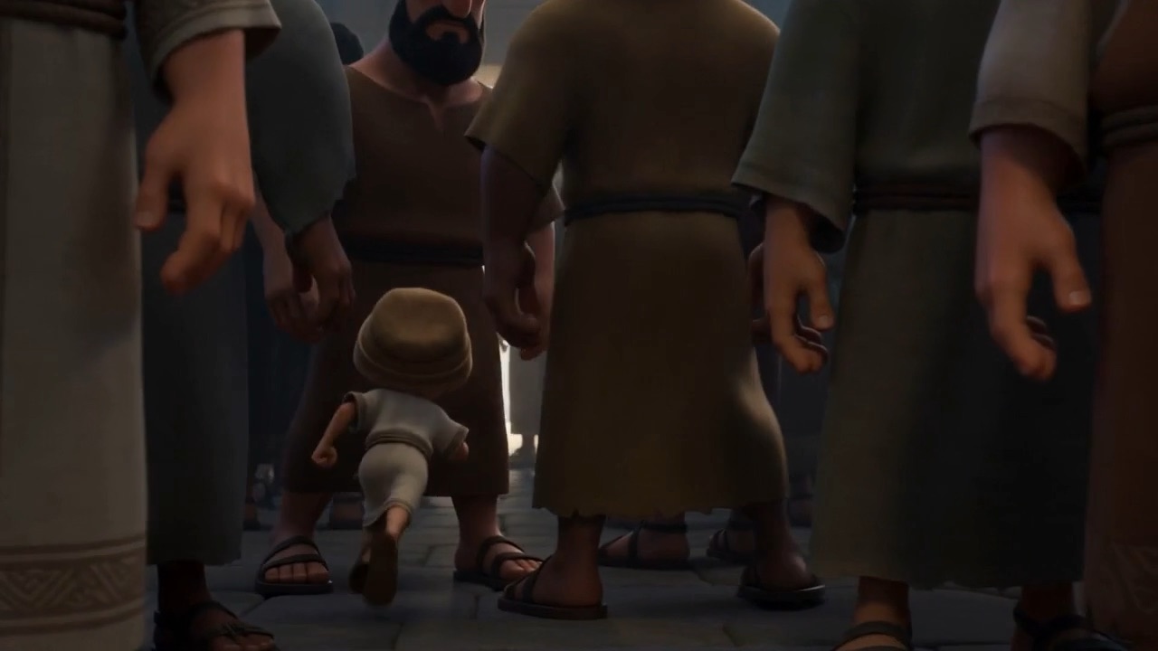 He steps back into the crowd, and the story is his fault and not his fault