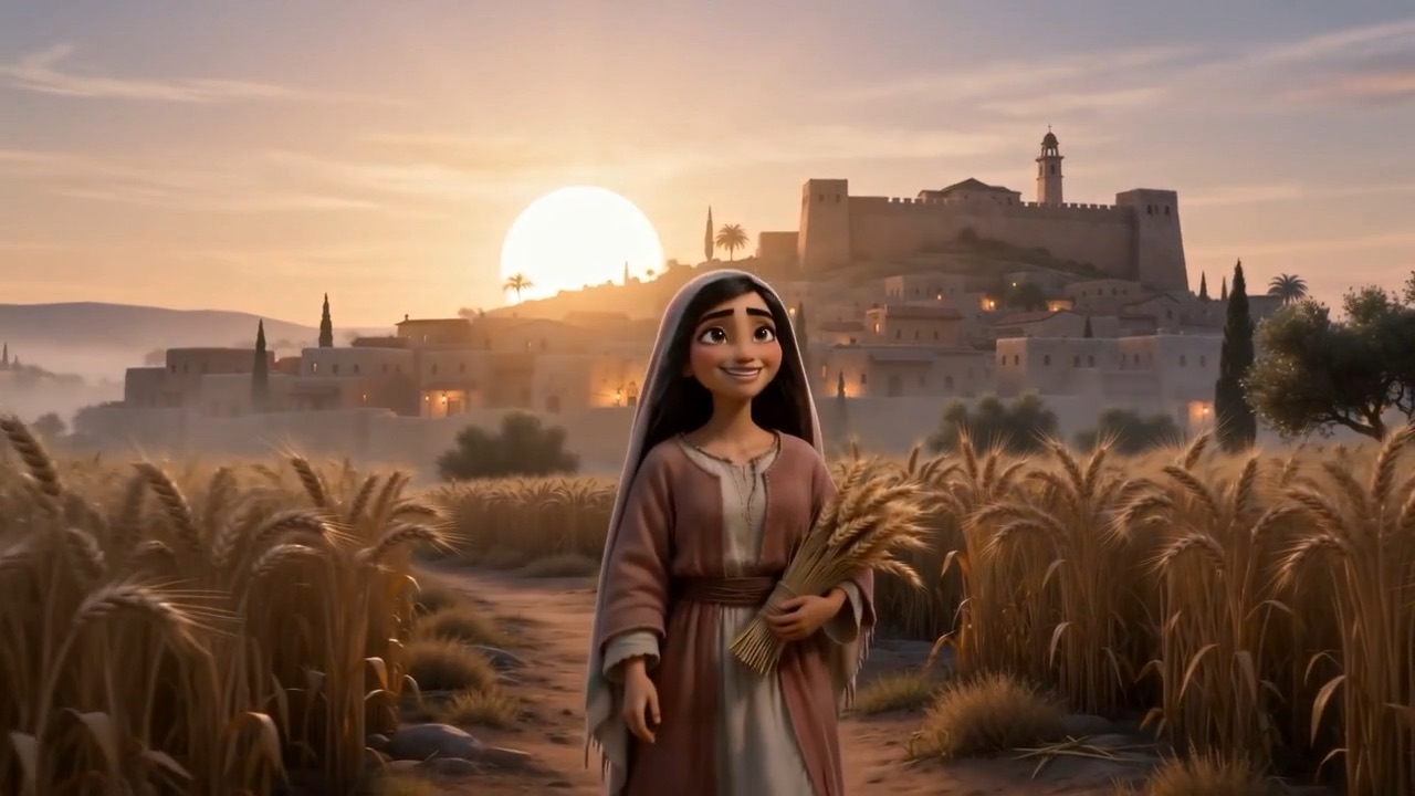 A young woman standing in the wheat with an armful of it