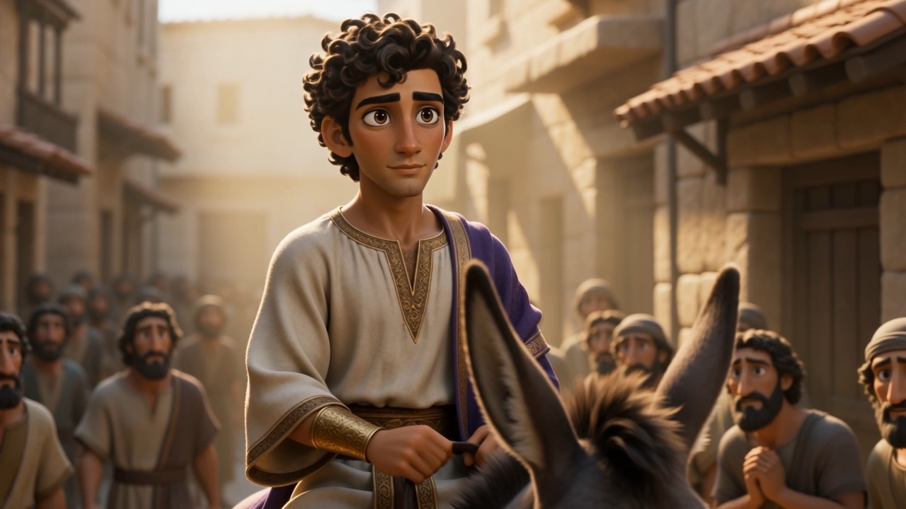 He glances around, half-smiling, hardly believing it