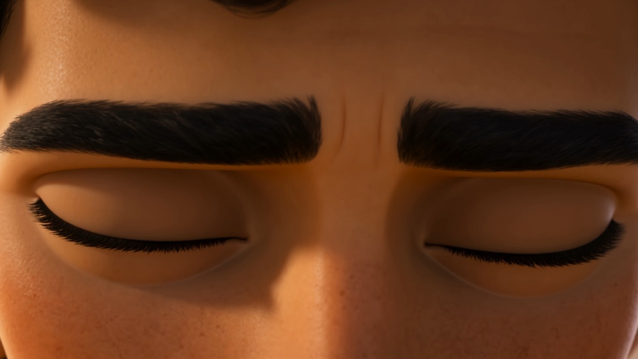 He closes his eyes and decides