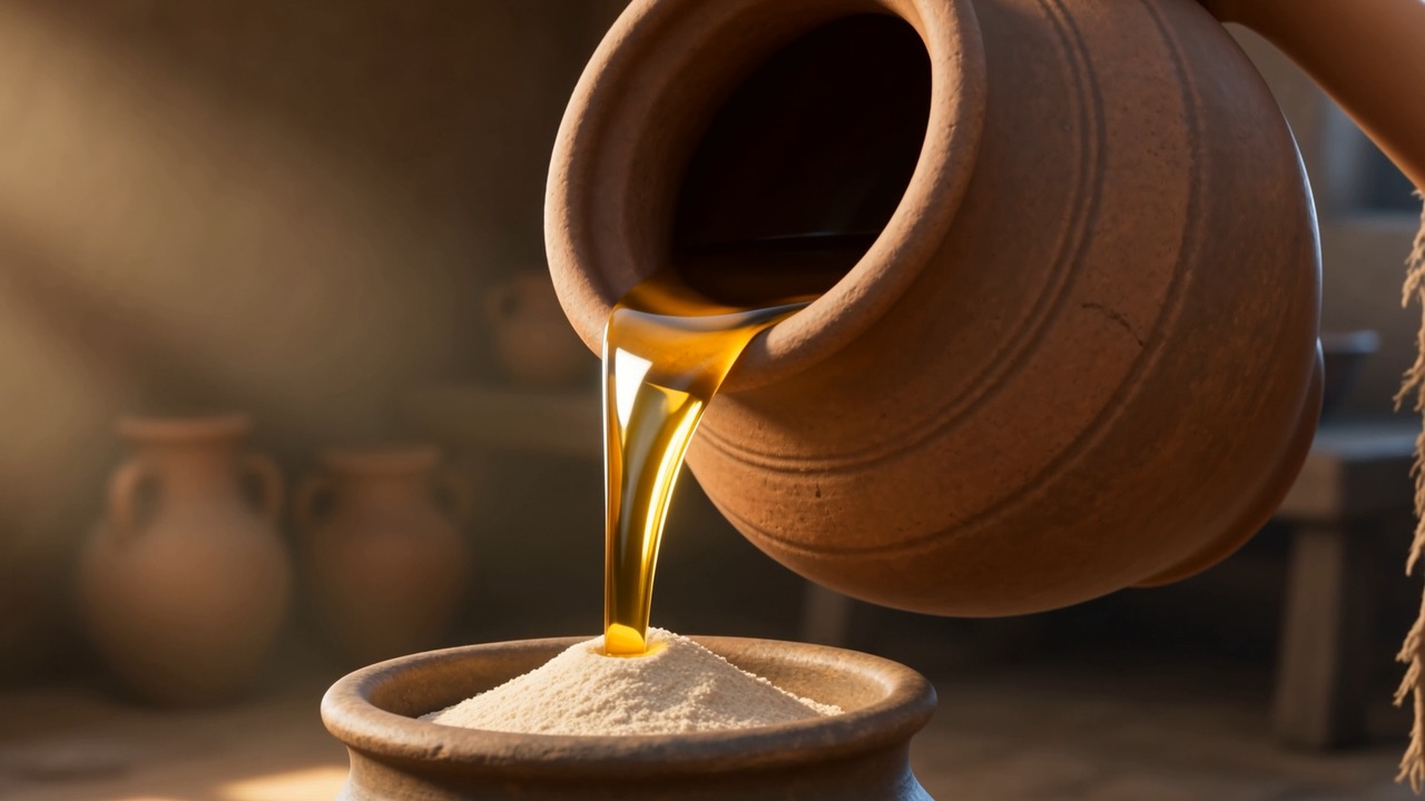 Golden oil pours after it — and neither one runs out