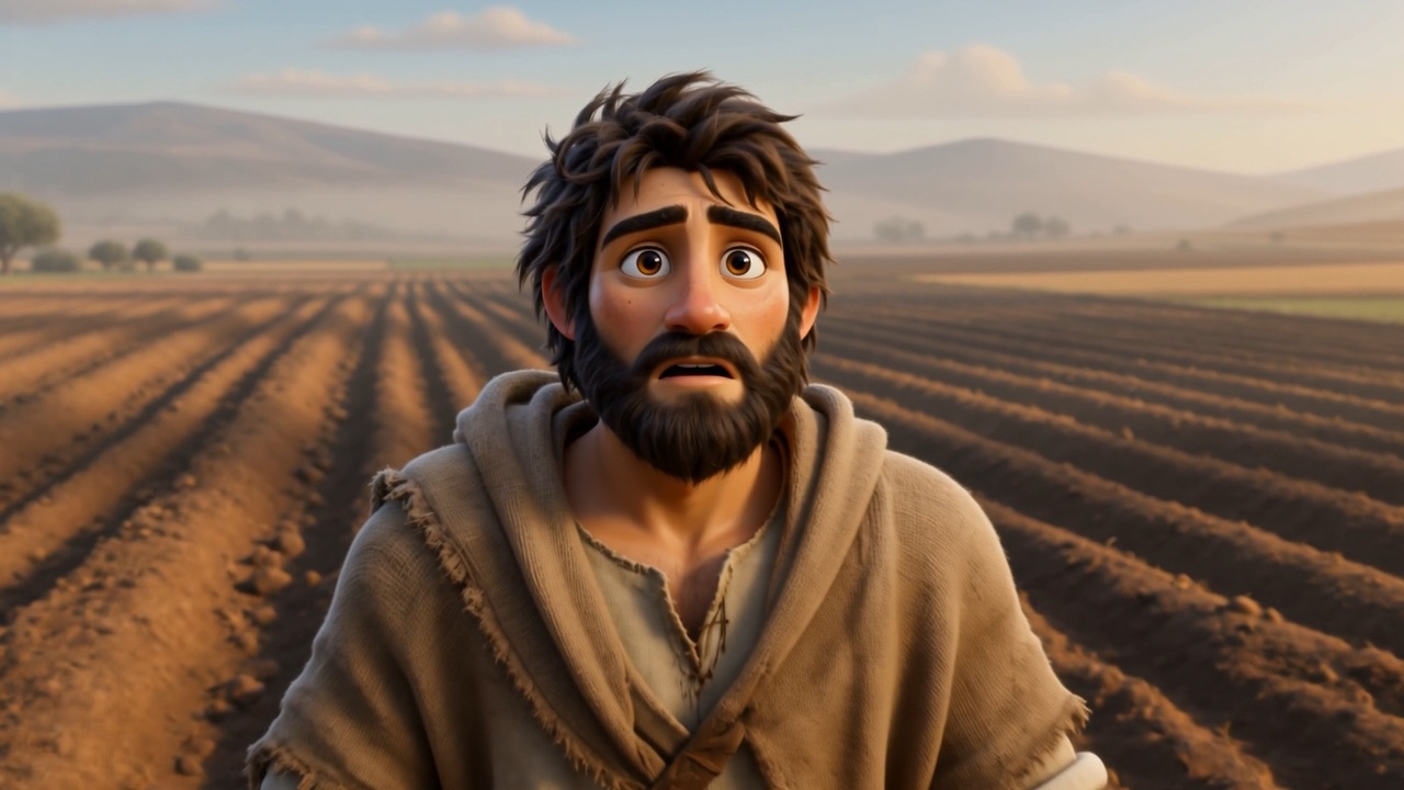 Elisha stares after him, the cloak now on his own shoulders