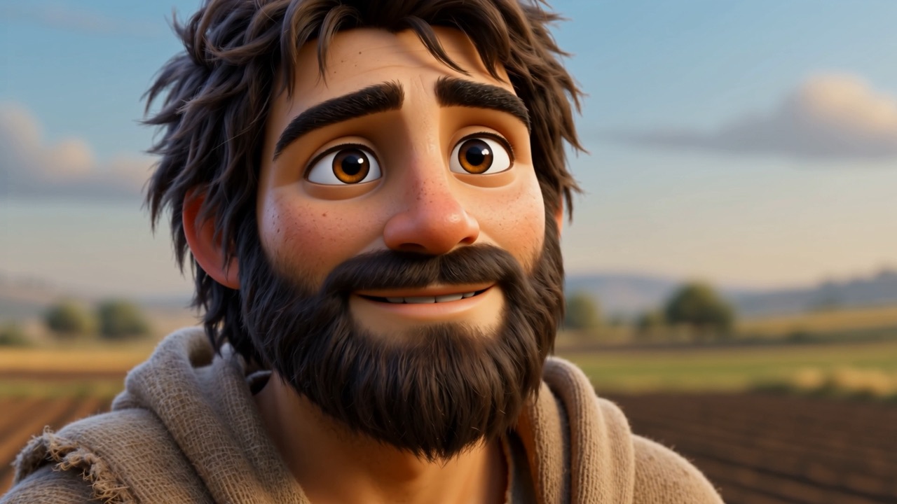 A grin breaking through, half terror half joy