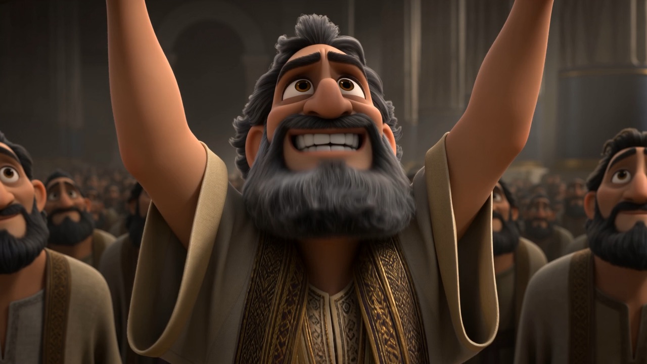 Arms raised: go up and prosper!