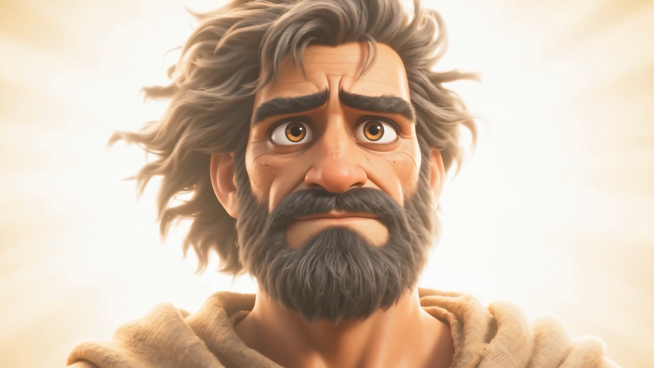 His face in the light — my father, my father