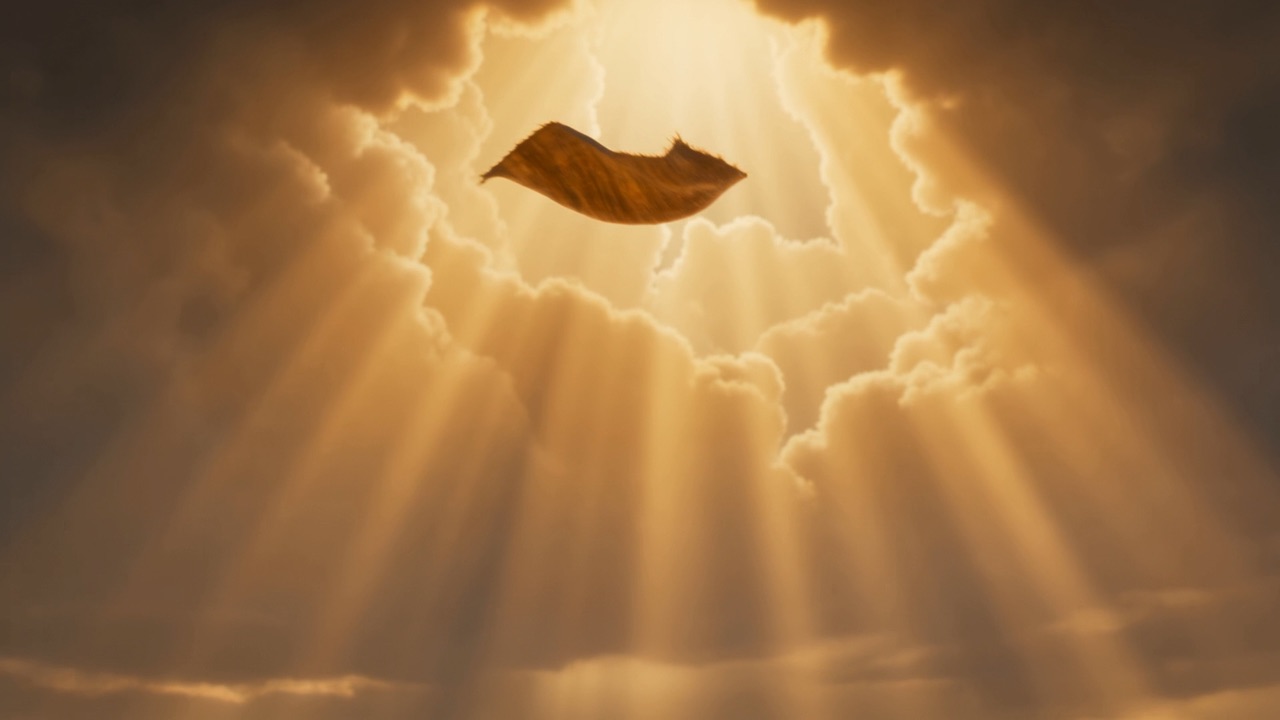 Something turns over, high up in the clouds