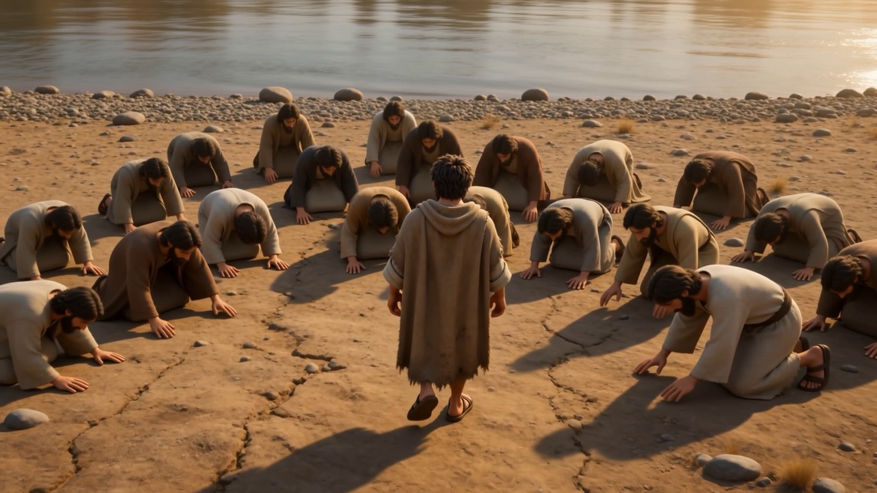 They bow to the ground in front of him