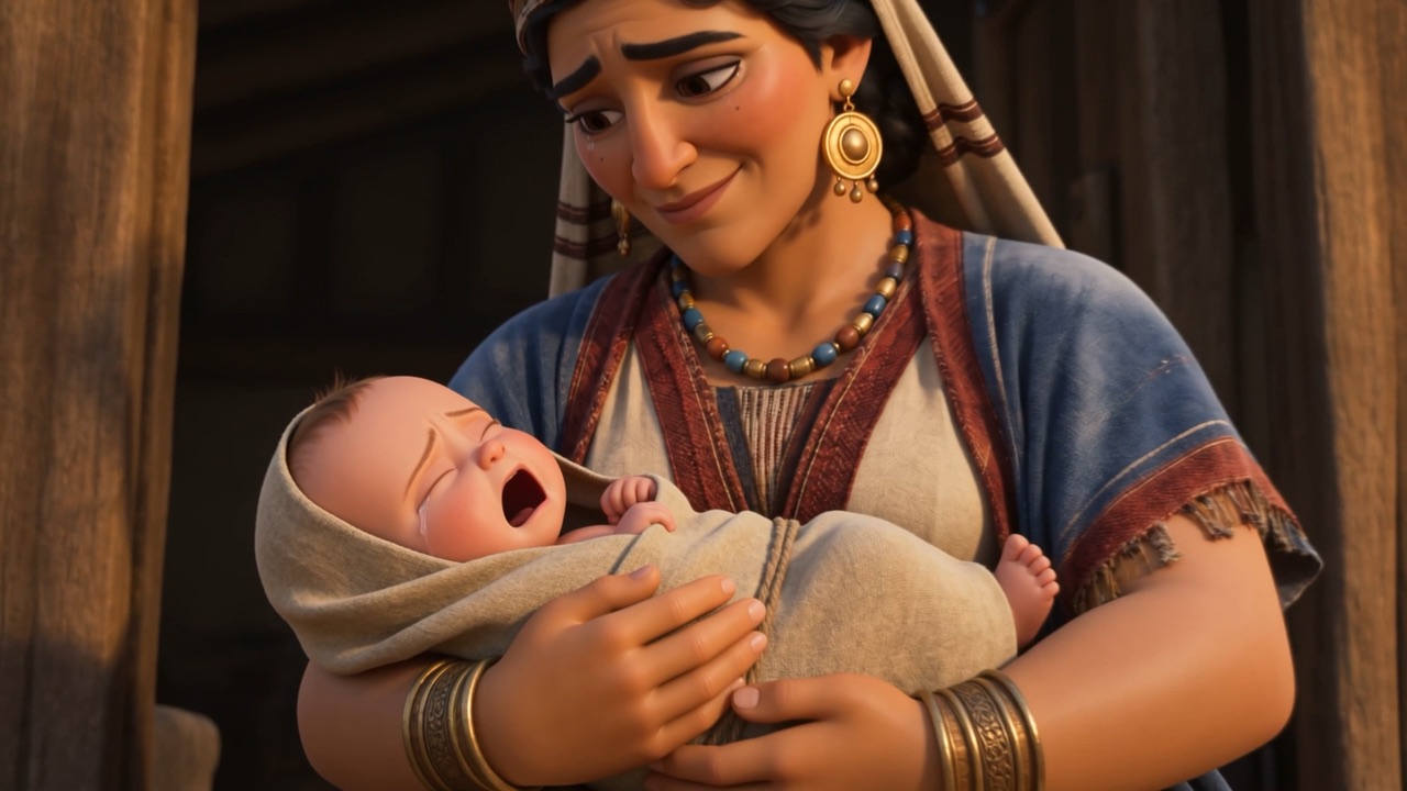 A year later: a newborn in her arms