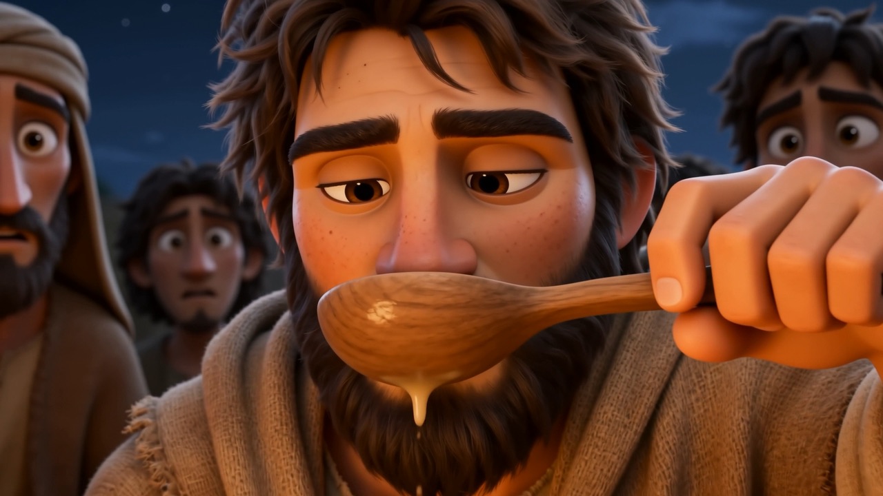 He tastes again, carefully