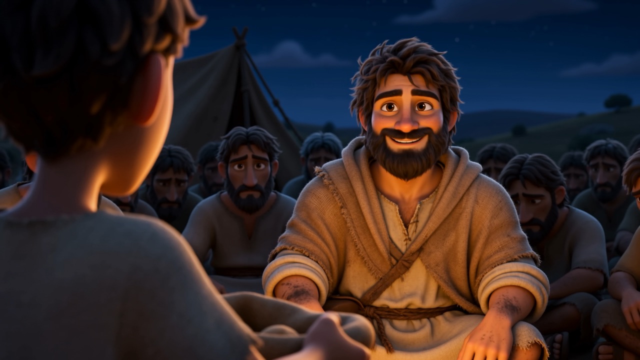 Elisha says to give it to the people