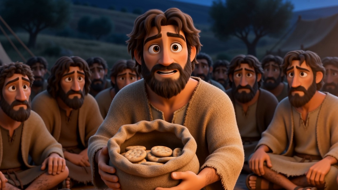 The servant looks around at a hundred men