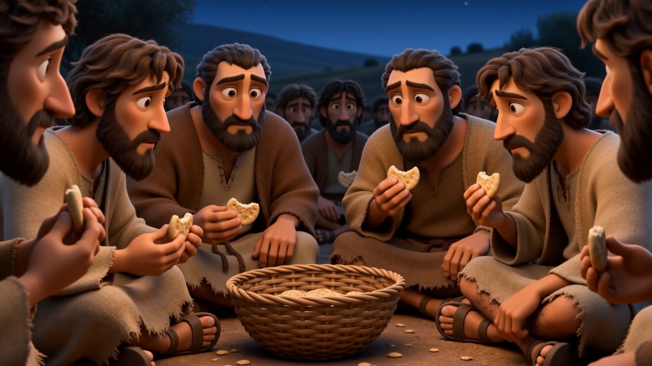 Bread still left in the basket at the end