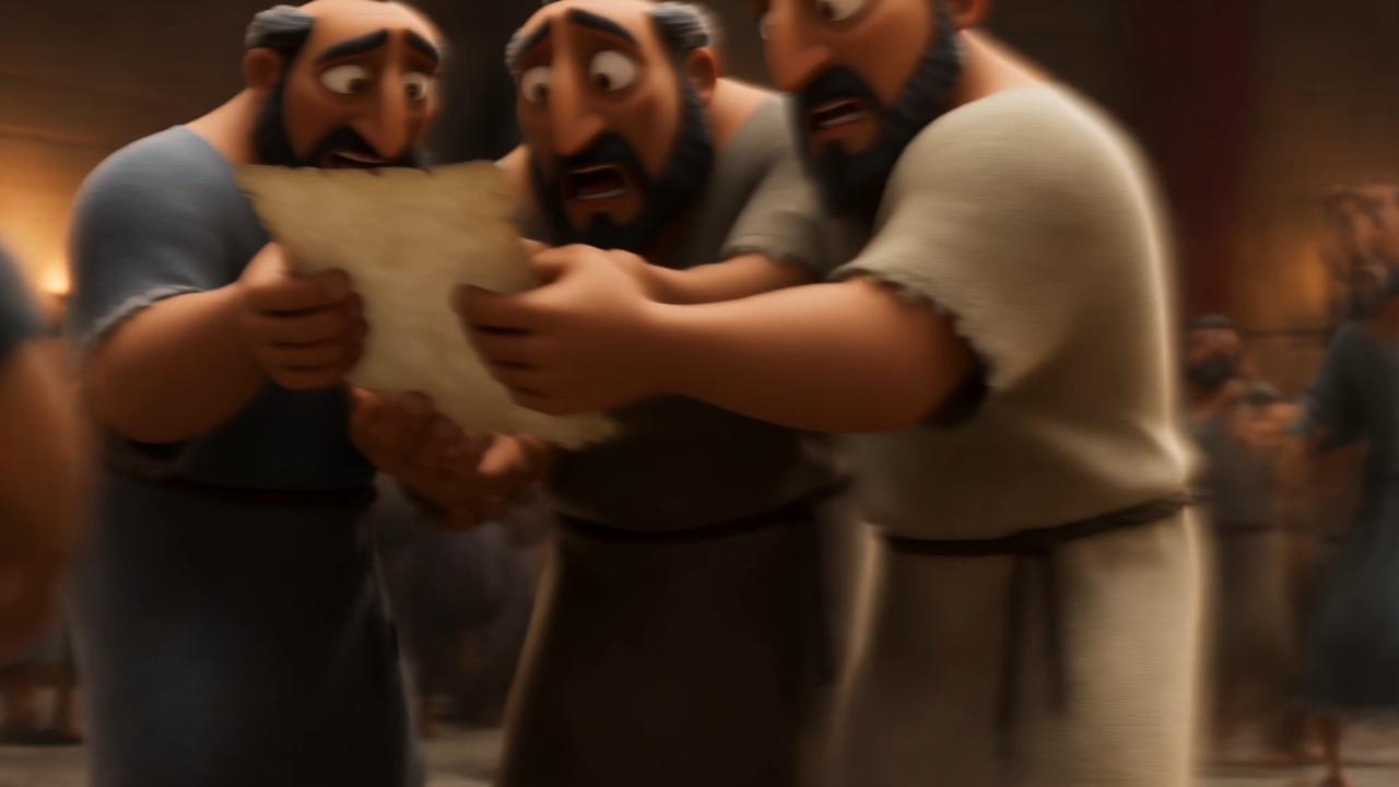 The letter passed from hand to hand