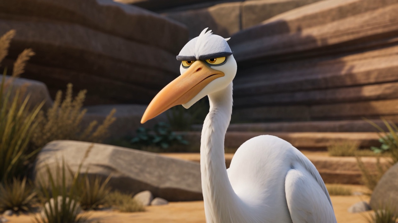 Close on the bird, entirely unimpressed