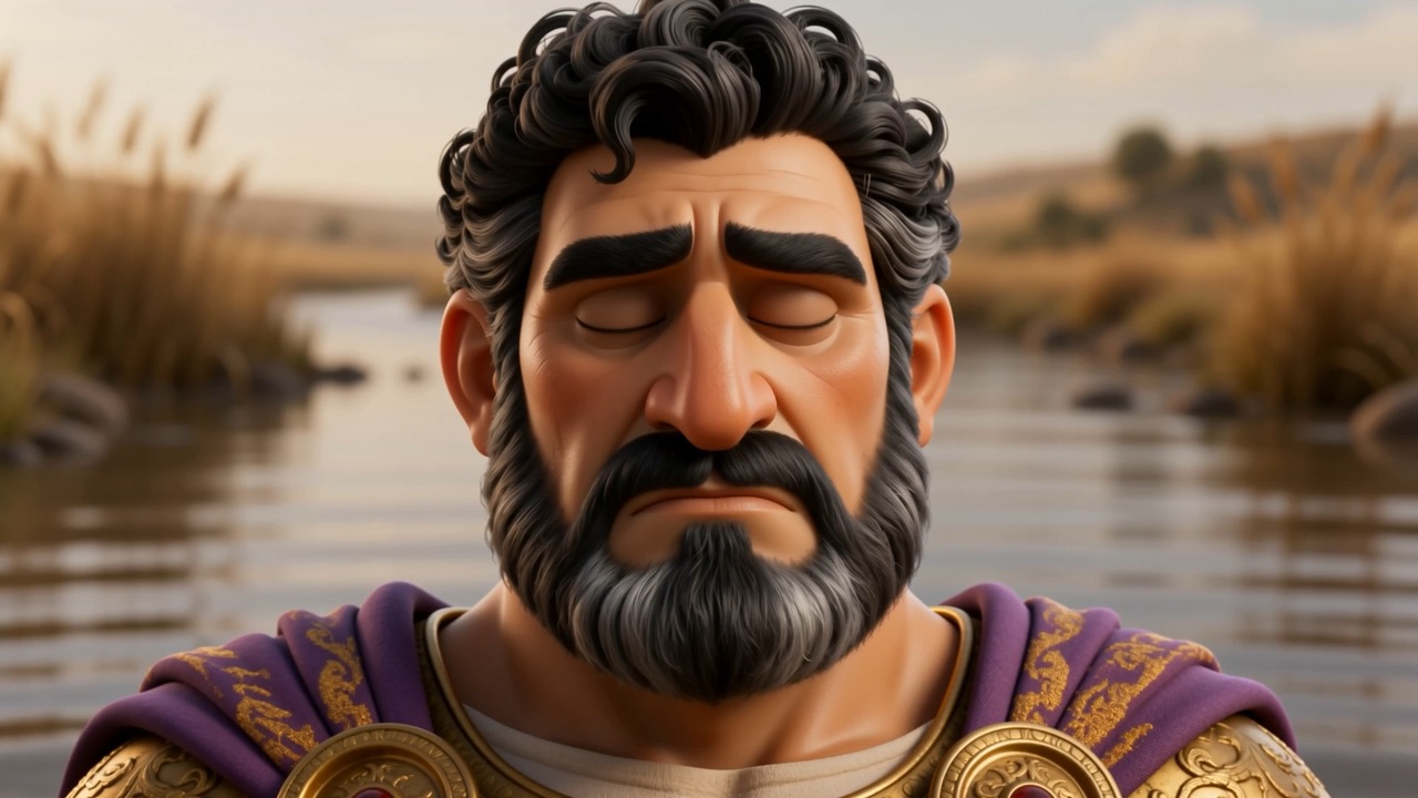 He closes his eyes