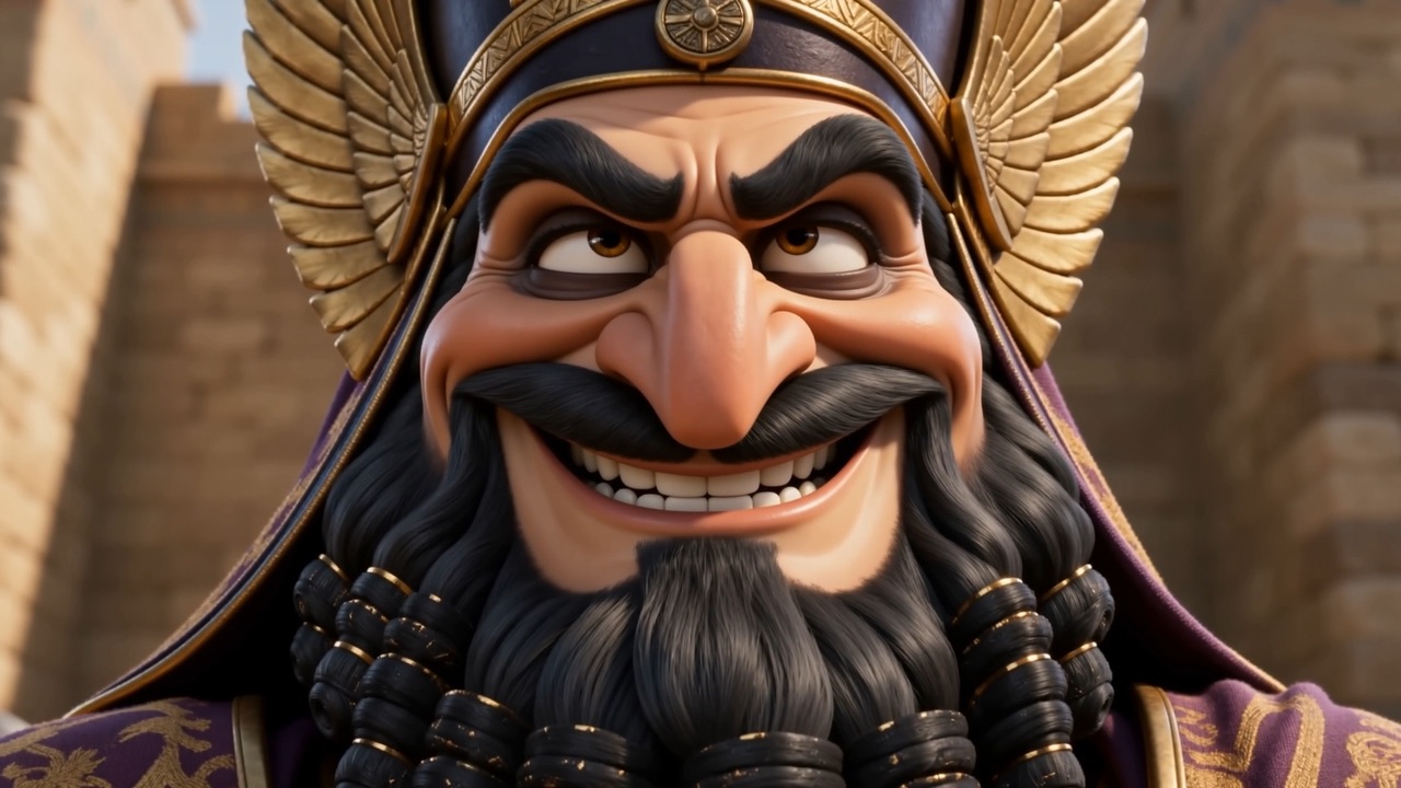 The grin holds