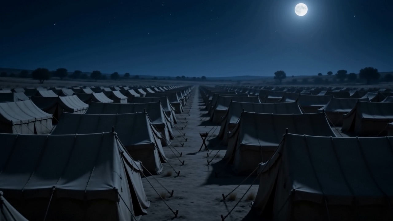 Row upon row, going dark