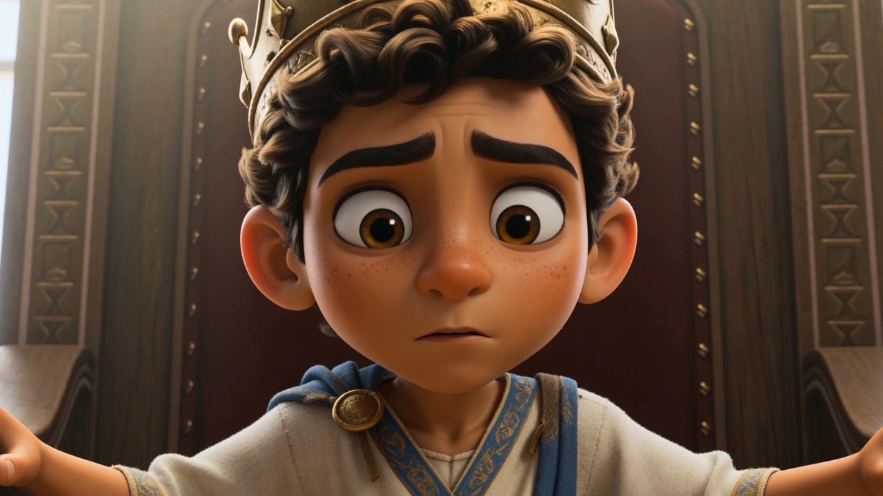 The boy's face, taking it in