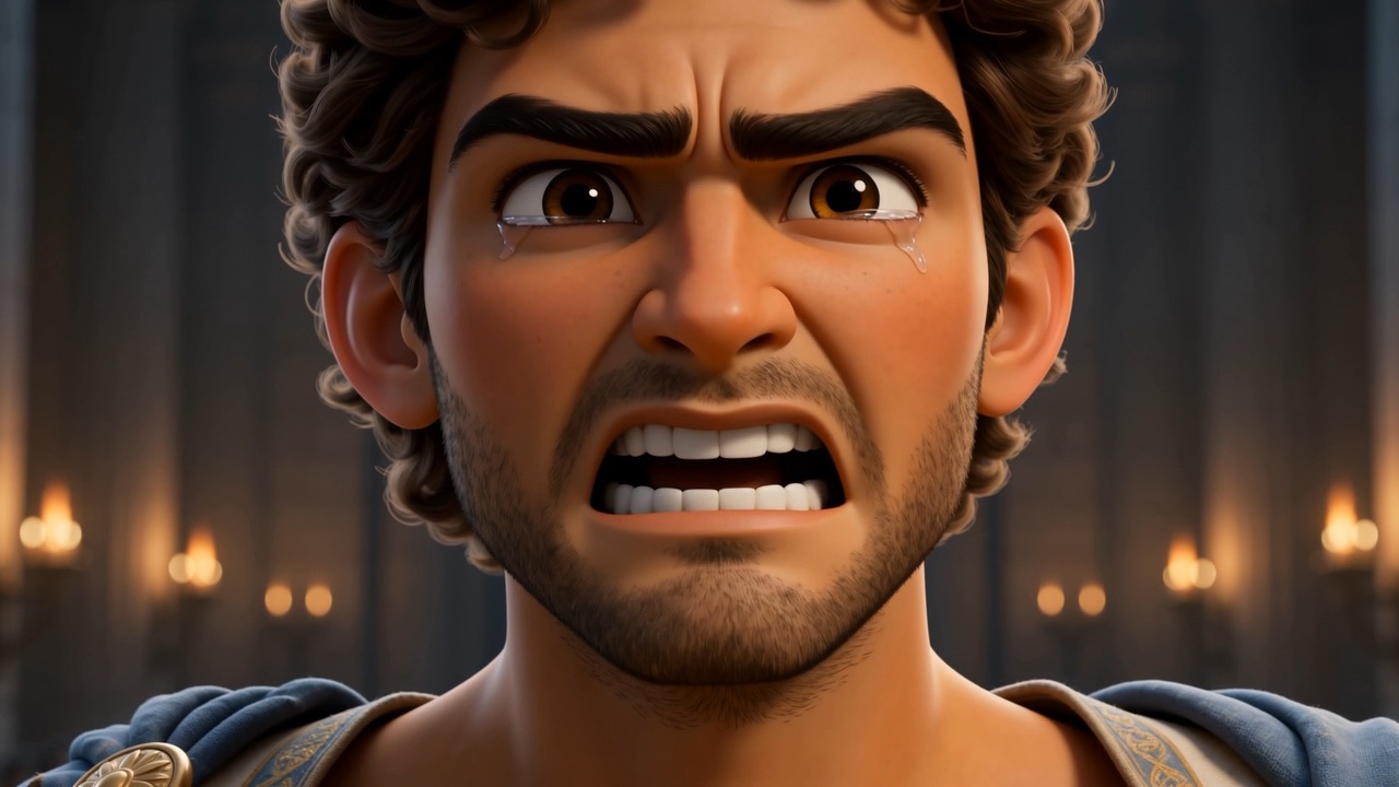He tears it, in front of everyone