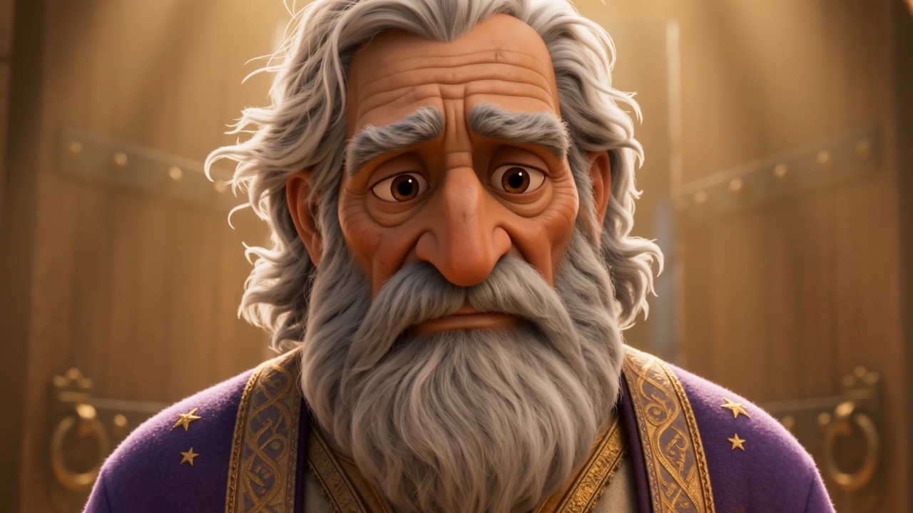 His face, not understanding