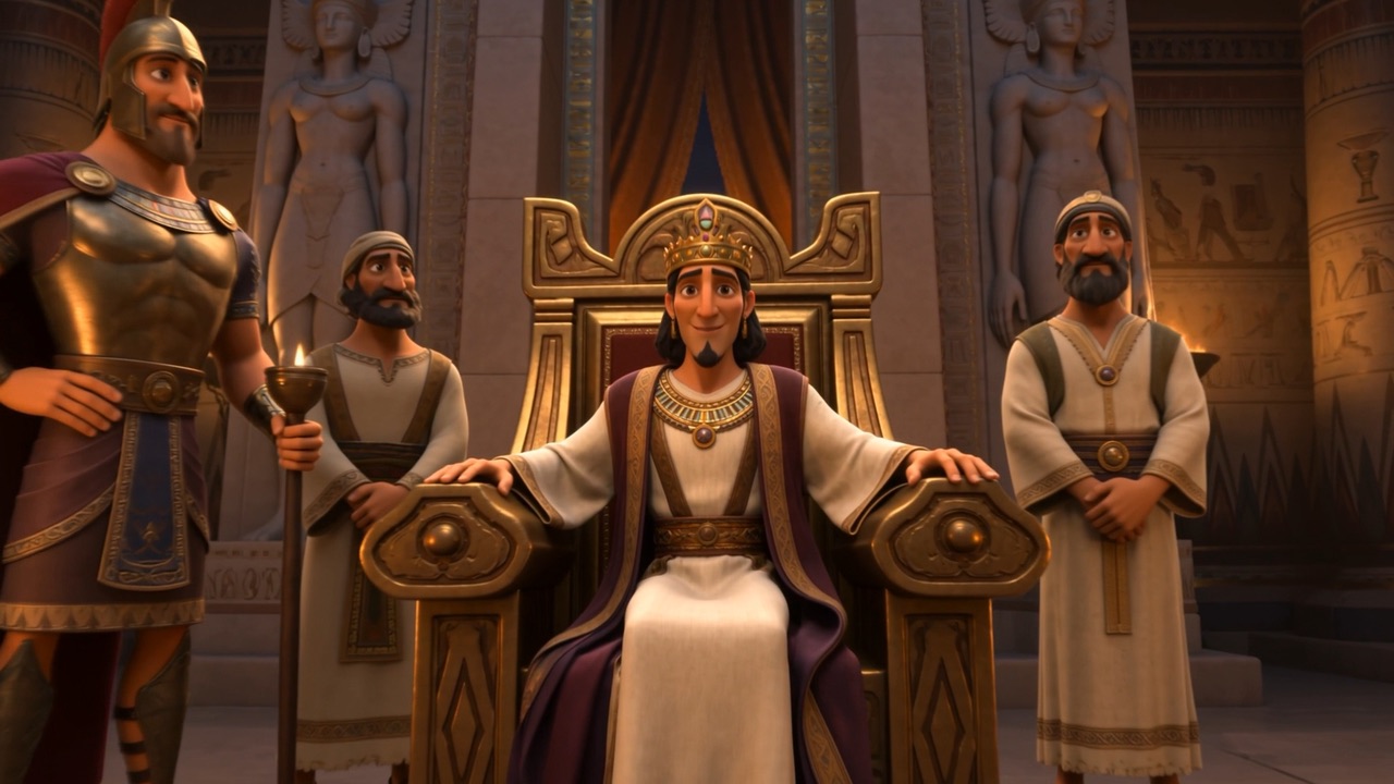 He is shown to a place near the head of it