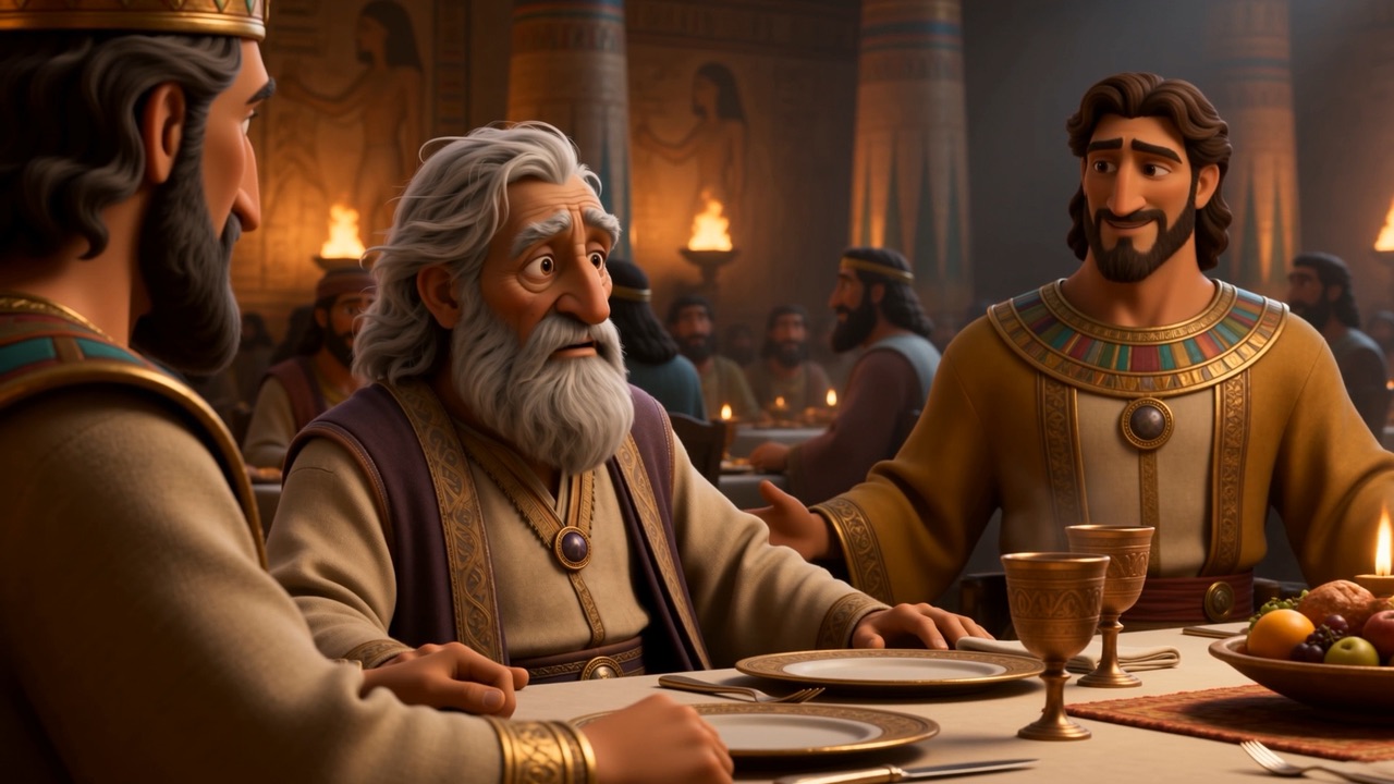 The king of Babylon says something to him