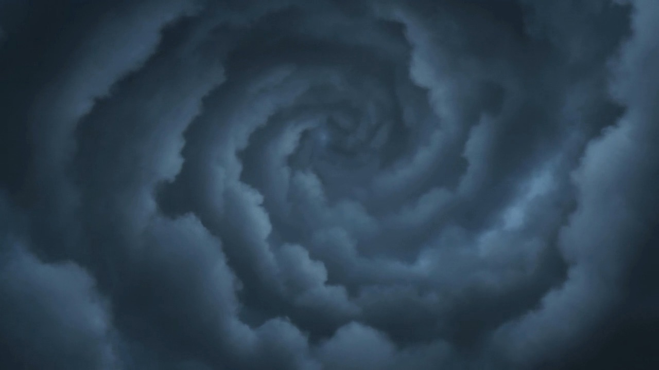 The spiral, directly overhead